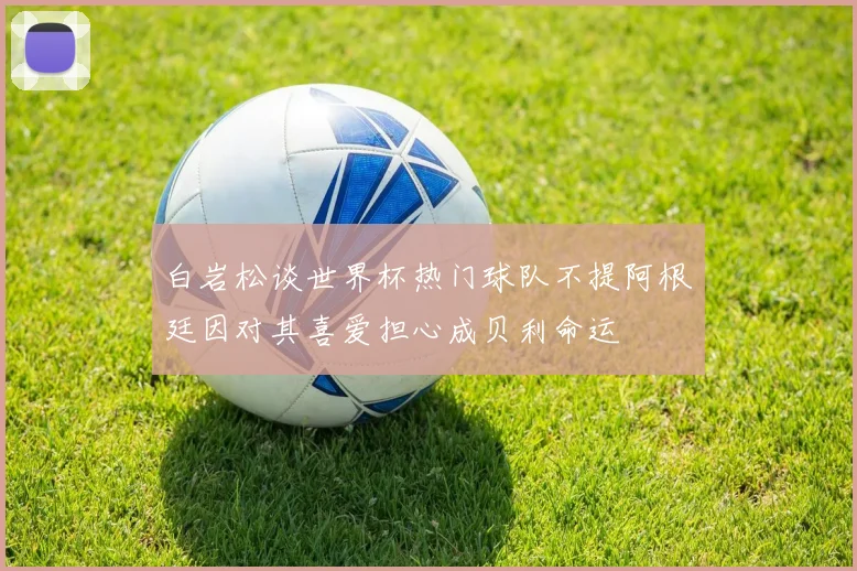 白岩松谈世界杯热门球队不提阿根廷因对其喜爱担心成贝利命运